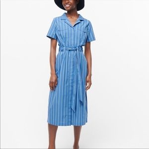 J. Crew Patch Pocket Poplin Shirt Dress